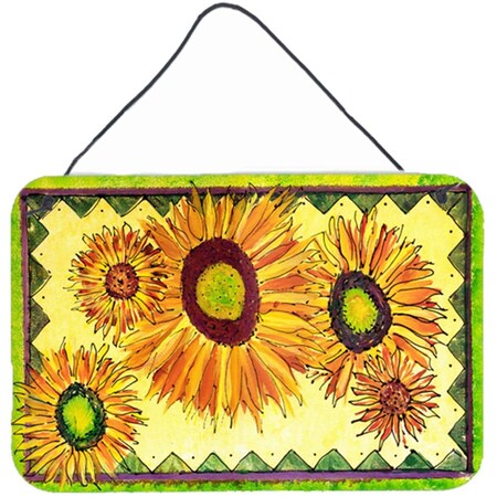 Carolines Treasures Flower - Sunflower Indoor Aluminium Metal Wall Or Door Hanging Prints 8060DS812